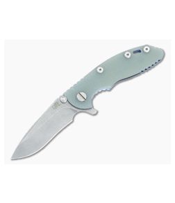 Hinderer Knives XM-18 3" Translucent Recurve Battle Blue Flipper - HK-0426 1
