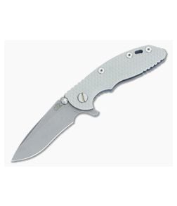 Hinderer Knives XM-18 3" Sand Recurve WF Battle Blue Flipper - HK-0427 1
