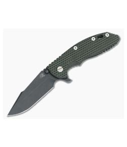 Hinderer Knives XM-18 3.5" Green/Black Harpoon Spanto Battle Black DLC Flipper - HK-0436 1