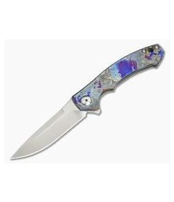 Zero Tolerance 0450 TiSurvival Blue Smoke Anodized Titanium Flipper 015 - ZT-0450-015 1