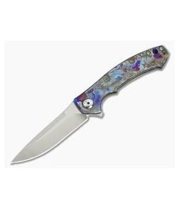 Zero Tolerance 0450 TiSurvival Blue Smoke Anodized Titanium Flipper 017 - ZT-0450-017 1