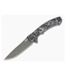 Zero Tolerance 0450MMC Damascus Blue/White Carbon Fiber - ZT-0450MMC 1