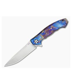 Zero Tolerance 0452 Titanium Blue Smoke S35VN Flipper #1 - ZT-0452TI-01 1