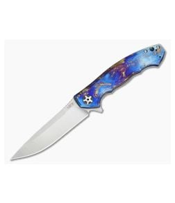 Zero Tolerance 0452 Titanium Blue Smoke S35VN Flipper #2 - ZT-0452TI-02 1