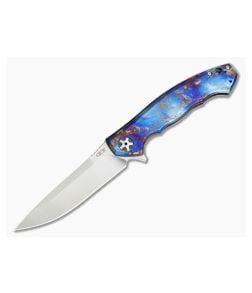 Zero Tolerance 0452 Titanium Blue Smoke S35VN Flipper #4 - ZT-0452TI-04 1