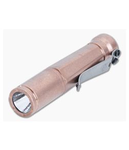Laulima Metal Craft Todai Slim Flashlight Tumbled Copper 3500K Warm White LED 14500 LMC-045 - LMC-045 1