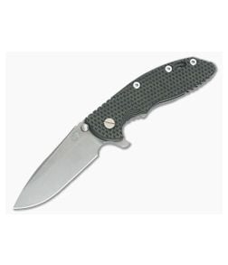 Hinderer Knives XM-18 3.5" Green/Black Spear Point Battle Anthracite DLC Flipper - HK-0461 1