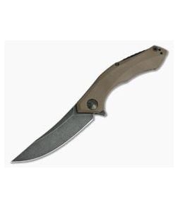 Zero Tolerance 0462TAN Sprint Run Tan G-10 BlackWash S35VN Flipper - ZT-0462TAN 1