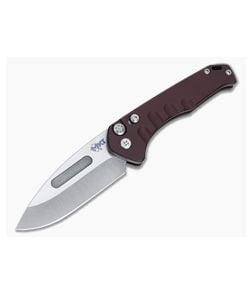 Medford Knives Praetorian Swift Drop Point Red Aluminum CPM S35VN Button Lock Automatic - MKT-046 1
