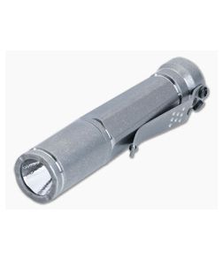 Laulima Metal Craft Todai Slim Flashlight Tumbled Titanium 3500K Warm White LED 14500 LMC-046 - LMC-046 1