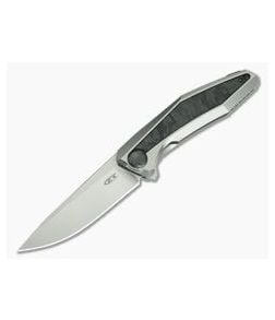 Zero Tolerance 0470 Sinkevich Marbled Carbon Fiber 20CV Titanium Flipper - ZT-0470 1