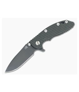 Hinderer Knives XM-18 3" Green/Black Spanto Black DLC Flipper #1 - HK-0476 1