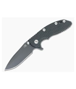 Hinderer Knives XM-18 3" Green/Black Spanto Black DLC Flipper #2 - HK-0477 1