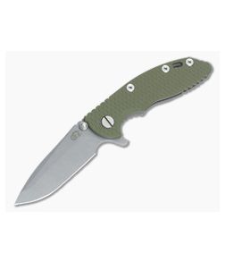Hinderer Knives XM-18 3" OD Green Spanto Working Finish Flipper - HK-0482 1