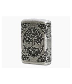 Zippo Windproof Lighter Tree of Life Antique Silver MultiCut Engraved Armor Case 29670 - ZI-29670 1