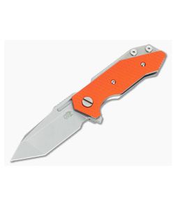 Hinderer Knives Half Track Tanto 20CV Orange G10 Stonewash Finish - HK-0502 1