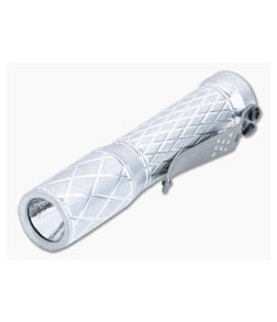 Laulima Metal Craft Diamond Slim Flashlight Tumbled Aluminum 4500K Neutral White LED 14500 LMC-050 - LMC-050 1