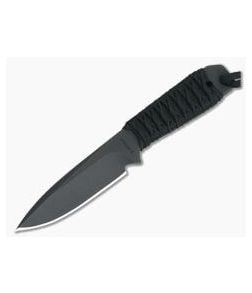M. Strider Knives WP Hand Ground Spear Point Black ATS-34 Paracord Wrap 051 - MSK-051 1