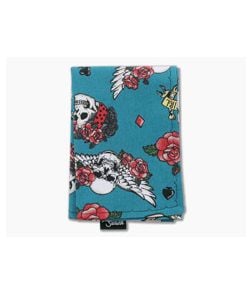 SwankHanks Lady Luck Blue Cotton Black Microfiber Hank - SH-050 1
