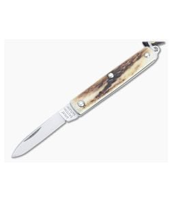 Great Eastern Cutlery #05 PPP Keychain Knife Pen Blade Sambar Stag Slip Joint Folder 052121-SS-02 - GEC-052121-SS-02 1
