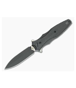 Hinderer Knives Maximus 3.5" Folding Dagger 20CV DLC Two-Tone Carbon Fiber - HK-0536 1