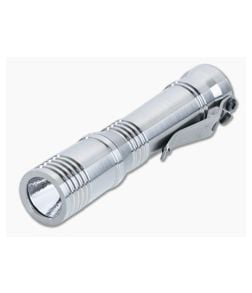 Laulima Metal Craft Ion Slim Flashlight Satin Titanium 3500K Neutral White LED 14500 LMC-053 - LMC-053 1