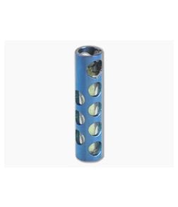 Ti Survival Titanium Glow Lantern Lanyard Fob Polished Blue Finish - TS-053 1