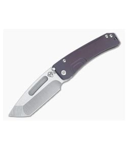 Medford Knives Slim Midi Tanto Tumbled S35VN Violet Titanium Frame Lock Folder - MKT-053 1