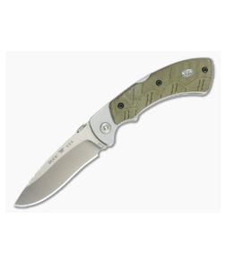 Buck Open Season Folding Skinner Pro Series OD Green Micarta S35VN 0557ODS - BU-0557ODS 1
