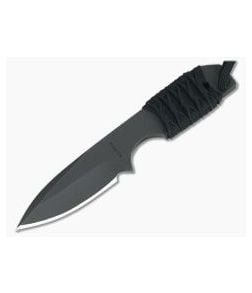M. Strider Knives WP Hand Ground Spear Point Black ATS-34 Paracord Wrap 055 - MSK-055 1