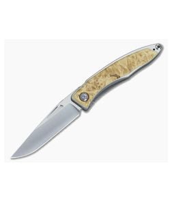 Chris Reeve Mnandi Box Elder Burl Wood Inlays 056 - CRK-056 1