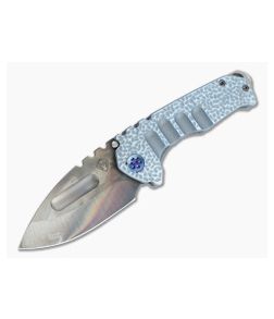 Medford Praetorian Genesis Ti Drop Point Vulcan 3V Aquamarine "Hammered Fade" Titanium Frame Lock Folder - MKT-057 1