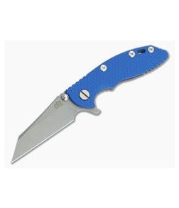 Hinderer XM-18 3" GEN 6 Working Finish 20CV Wharncliffe Blue G10 Battle Blue Tri-Way Pivot Flipper - HK-0597 1
