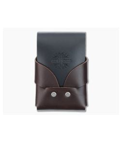 Willow Craft Goods Slim Swaddle Leather Wallet Dark Mahogany And Black Colorway WCG-05 - WCG-05 1