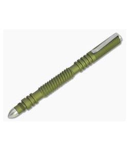 Hinderer Knives Investigator Pen Spiral Aluminum Matte OD Green - HK-0602 1