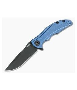 Zero Tolerance 0609BLUBLK Sprint Run Black S35VN KVT Blue Titanium Frame Lock Flipper - ZT-0609BLUBLK 1