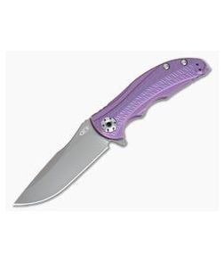 Zero Tolerance 0609PUR Sprint Run Gray 20CV KVT Purple Titanium Frame Lock Flipper - ZT-0609PUR 1