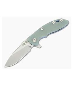 Hinderer XM-18 3" Blue Ti GEN 6 Stonewash 20CV Slicer Translucent G10 Tri-Way Pivot Flipper - HK-0619 1