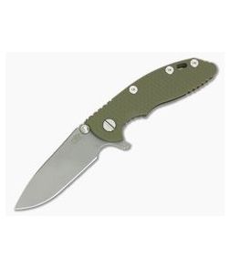 Hinderer XM-18 3" Battle Bronze Ti GEN 6 WF 20CV Slicer OD Green G10 Tri-Way Pivot Flipper - HK-0622 1