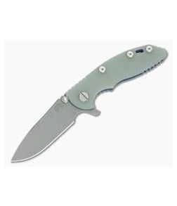 Hinderer XM-18 3" Battle Blue Ti GEN 6 WF 20CV Slicer Translucent G10 Tri-Way Pivot Flipper - HK-0624 1