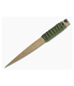 M. Strider Knives Bronze ATS-34 Nail 7.34" Cord Wrapped Fixed Blade - MSK-062 1