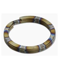 Ti Survival Titanium Split Ring 32mm Flamed Rings - TS-062 1