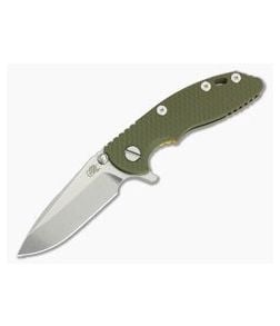 Hinderer XM-18 3" GEN 6 Stonewash Bronze Ti 20CV Spear Point OD Green G10 Tri-Way Pivot Flipper - HK-0633 1