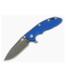 Hinderer XM-18 3.5" GEN 6 Skinny Slicer Stonewash Black DLC 20CV Blue G10 Tri-Way Pivot Flipper - HK-0638 1