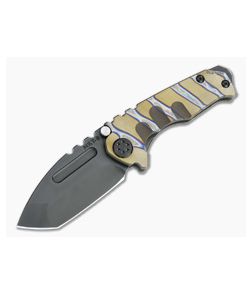 Medford Micro Praetorian T Tanto PVD S35VN Faced/Flamed Bronze Titanium Frame Lock Folder - MKT-063 1