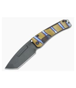 Medford Slim Midi Tanto PVD S35VN Faced Flamed Bronze Titanium Frame Lock Folder - MKT-064 1