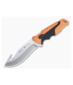 Buck Pursuit Pro Large Guthook S35VN Drop Point Orange Fixed Blade Hunting Knife 0657ORG - BU-0657ORG 1