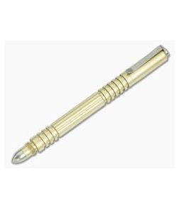 Hinderer Knives Investigator Pen Brass Bead Blasted - HK-0658 1