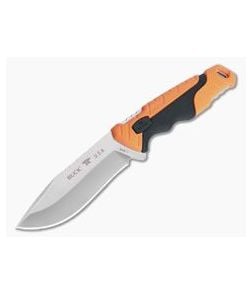 Buck Pursuit Pro Small S35VN Drop Point Orange Fixed Blade Hunting Knife 0658ORS - BU-0658ORS 1