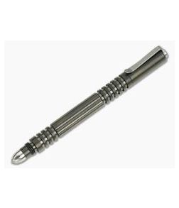 Hinderer Knives Investigator Pen Stonewashed Black DLC Stainless Steel - HK-0659 1